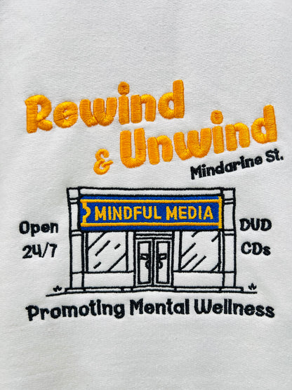 MINDFUL MEDIA EMBROIDERY SWEATSHIRT