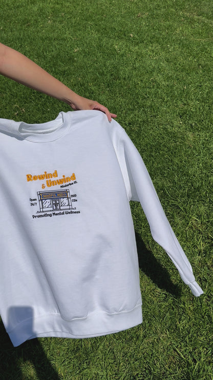 MINDFUL MEDIA EMBROIDERY SWEATSHIRT