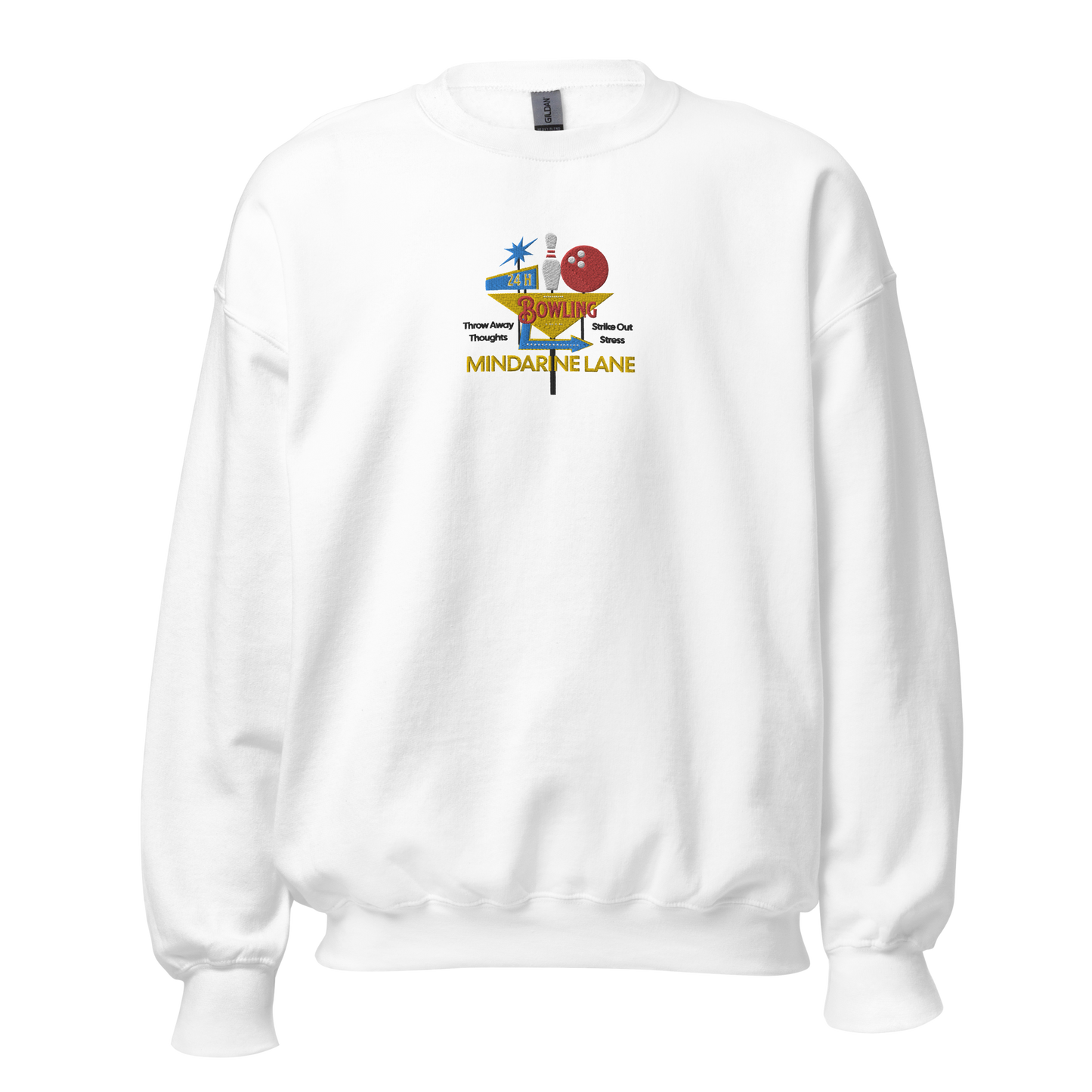 STRIKE AWAY STRESS BOWLING EMBROIDERY SWEATSHIRT