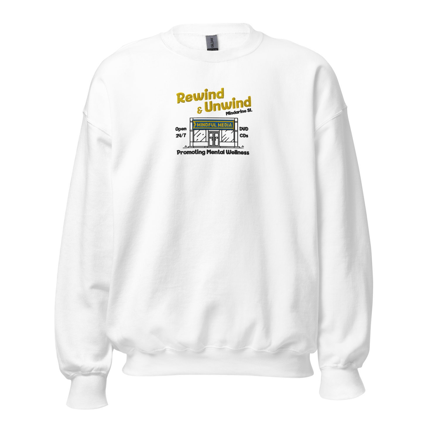 MINDFUL MEDIA EMBROIDERY SWEATSHIRT